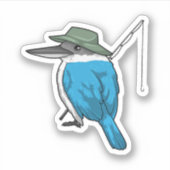 キングフィッシャー魚釣りフィッシャー魚釣り棒 シール (正面)