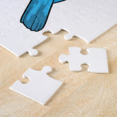 キングフィッシャー魚釣りフィッシャー魚釣り棒 ジグソーパズル (側面)