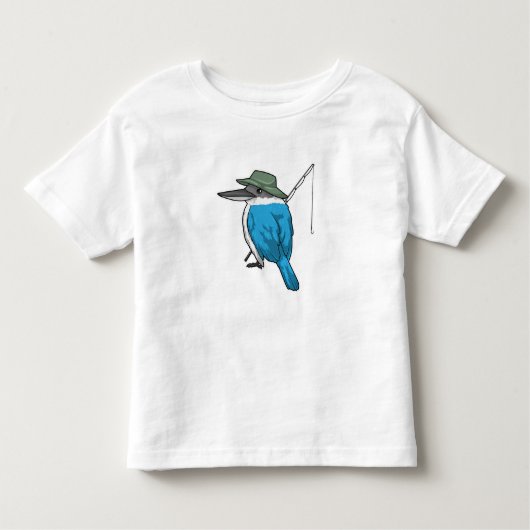 キングフィッシャー魚釣りフィッシャー魚釣り棒 トドラーTシャツ (正面)