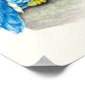 キングフィッシャー鳥類学ポートレート素晴らしアートプリント ポスター (角)