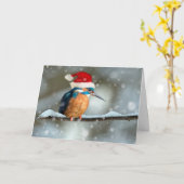 キングフィッシャー·クリスマス·カード カード (黄色い花)