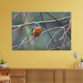 キングフィッシャーv2 キャンバスプリント (インサイチュ (リビング))