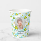 キングフロッグベビーフォトブルーウォーター色 紙コップ (正面)