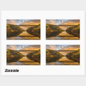 キングブリッジフランスのイン秋 長方形シール (シート)