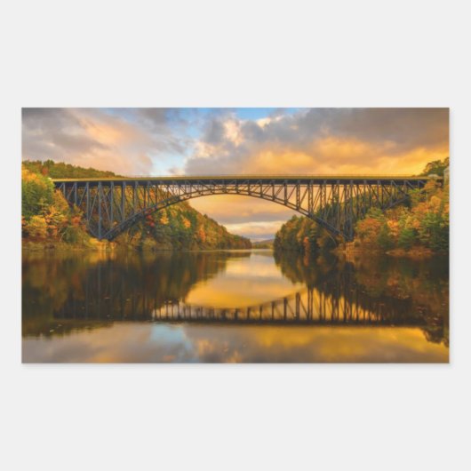 キングブリッジフランスのイン秋 長方形シール (正面)