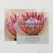 キングプロテアのご招待　ハーティー 招待状 (正面/裏面)