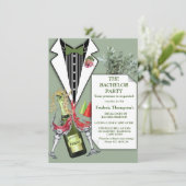 キングプロテアのタキシードコサージュ バチェラーパーティー (スタンド正面)