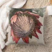 キングプロテアウォーターカラー紙デザイン枕 クッション (ブランケット)