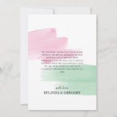 キングプロテアウォーター結婚カラーサンキューカード サンキューカード (正面)