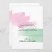 キングプロテアウォーター結婚カラーサンキューカード サンキューカード (正面/裏面)