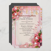 キングプロテアフラワーハウス温暖パーティー 招待状 (正面/裏面)