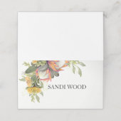 キングプロテアブーケ結婚の座席表 プレイスカード (外部開封)