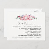 キングプロテアボタニカル結婚ズゲスト情報 ポストカード (正面/裏面)