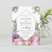 キングプロテア明るい色のエキゾチック花プログラム プログラム (スタンド正面)