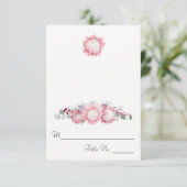 キングプロテア水彩植物護衛 招待状 (スタンド正面)