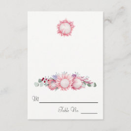 キングプロテア水彩植物護衛 招待状