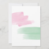 キングプロテア水彩結婚式の日付を保存 セーブザデート (裏面)