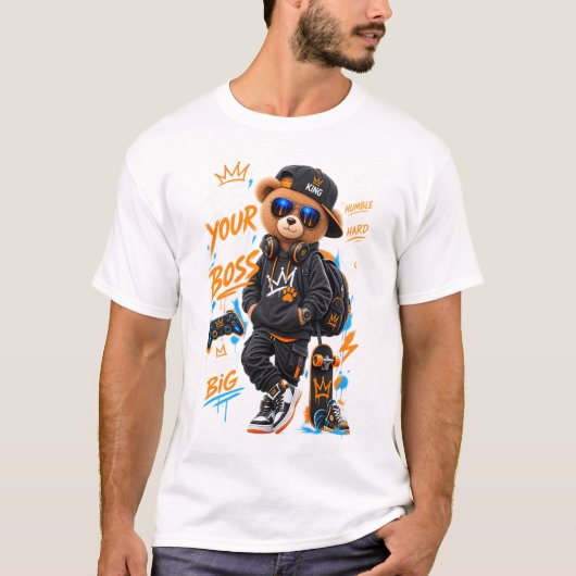 キングベアストリートウェア Tシャツ (正面)
