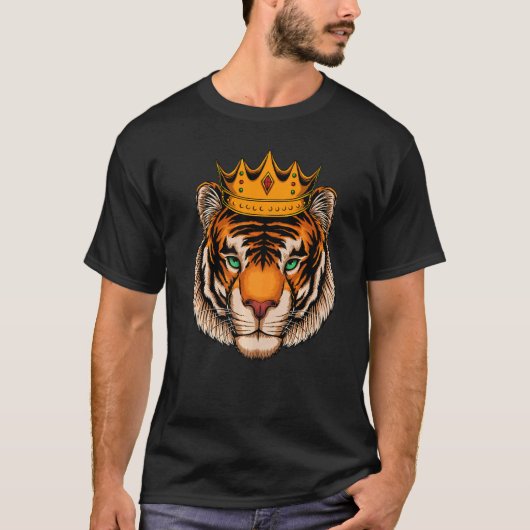 キングベンガルトラ猫 Tシャツ (正面)