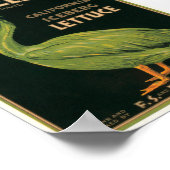 キングペリカンレタスヴィンテージクレートラベル ポスター (角)