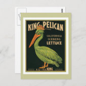 キングペリカンヴィンテージラベル ポストカード (正面/裏面)