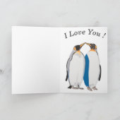 キングペンギンと大きなムーンバレンタイン シーズンカード (内部)