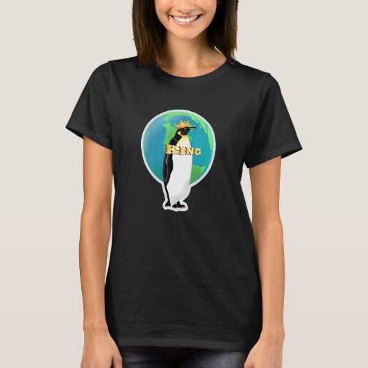 キングペンギンの保護 Tシャツ (正面)