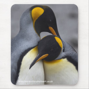 キングペンギンの愛のマウスマット マウスパッド