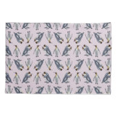 キングペンギン熱狂ピローケース（ほこりっぽいピンク） 枕カバー (裏面-左)