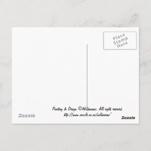 キングペンギン葉書 ポストカード (裏面)