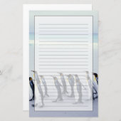 キングペンギン(コウテイペンギン属のpatagonicus) 便箋 (正面/裏面)