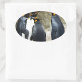 キングペンギン 楕円形シール (バッグ)