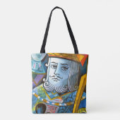 キングホールド剣ストックイラストレーション トートバッグ (裏面)