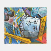 キングホールド剣ストックイラストレーション フリースブランケット (正面(横))