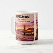 キングマン ルート66 コーヒーカップ 道の駅のギフト (正面左)