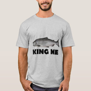 キングミーサーモン魚釣りTシャツチヌック(キング)サルモ Tシャツ