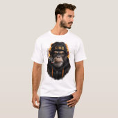 キングモンキースモーキング - ストリートの王様 Tシャツ (正面フル)