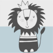 キングライオン北欧カラーブロック シール (正面)