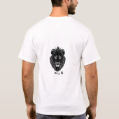 キングライオン ブラックアートTシャツ Tシャツ (裏面)