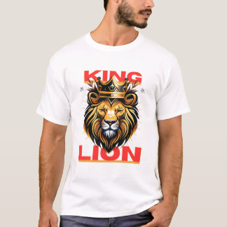 キングライオン – 威厳のあるパワーとプライド Tシャツ