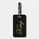 キングラゲッジタグ(革ひも付き) ラゲッジタグ (裏面縦)