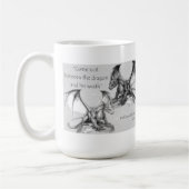 キングリア引用文グレー、黒、白マグカップ コーヒーマグカップ (左)