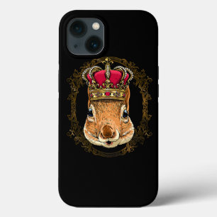 キングリスCrownQueenリス動物を着て3 iPhone 13ケース