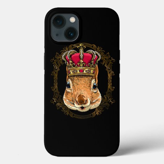 キングリスCrownQueenリス動物を着て3 Case-Mate iPhoneケース (裏面)