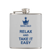 キングリラックスパパと簡単ブルーお尻フラスコ フラスク (正面)