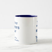 キングリラックスパパと簡単ホワイト&ブルーマグカップ ツートーンマグカップ (中央)