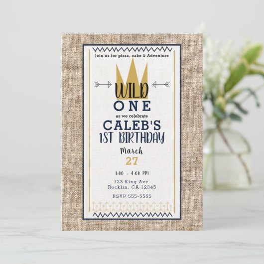 キングワイルドワンThing金ゴールドクラウン1STパーティー写真 招待状 (スタンド正面)