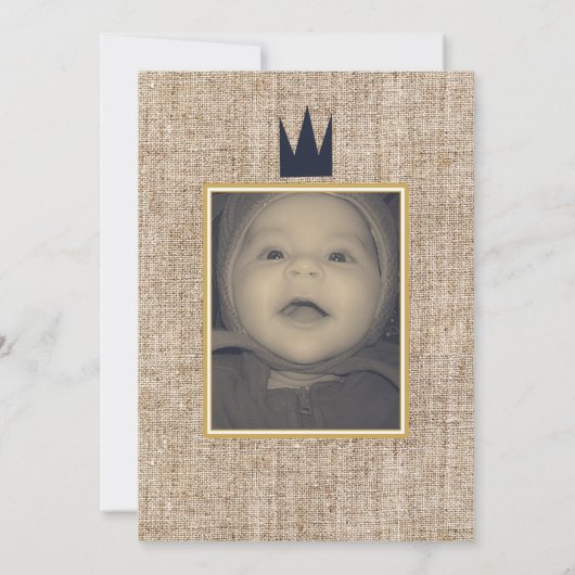 キングワイルドワンThing金ゴールドクラウン1STパーティー写真 招待状 (裏面)