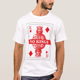 キング否定 トランプTシャツ - 赤いダイヤのキング Tシャツ