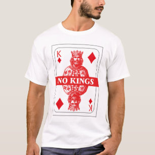 キング否定 トランプTシャツ - 赤いダイヤのキング Tシャツ